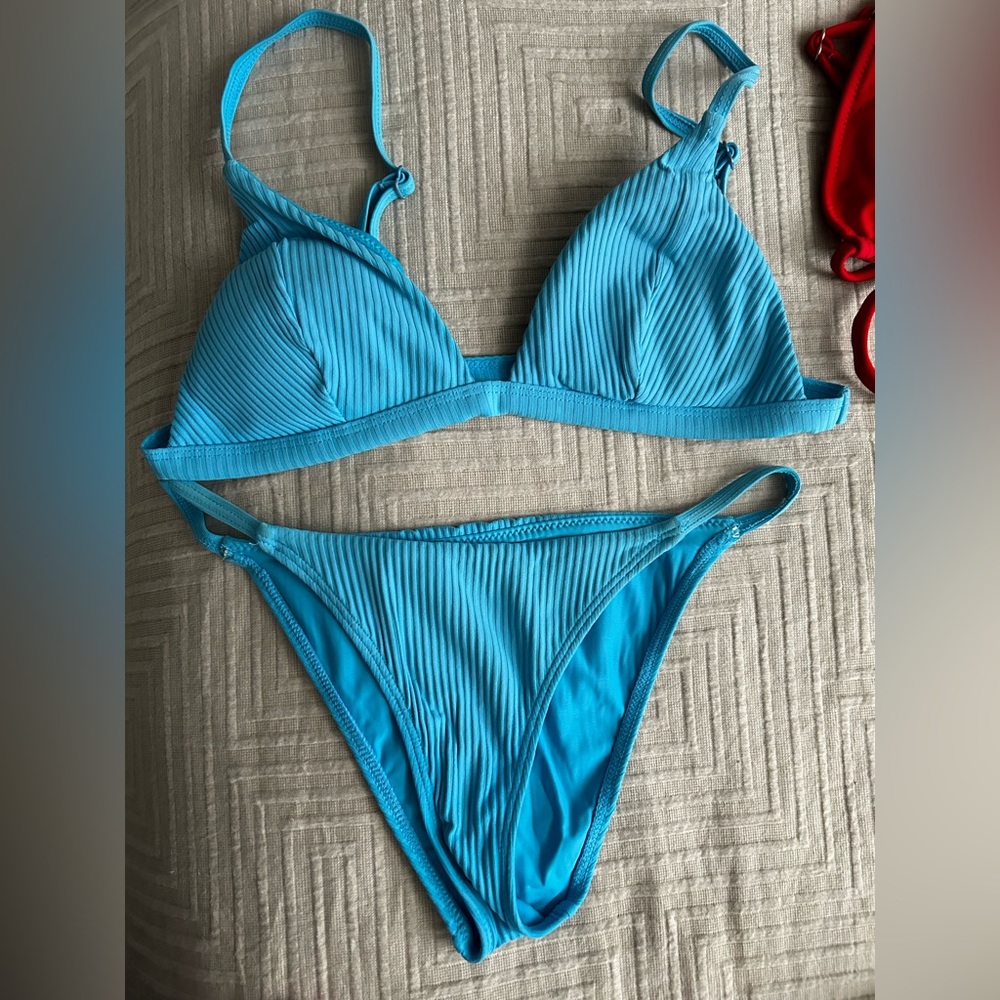 Blue LA Hearts bikini